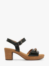 Sandalen Met Hak Uit Leder Gabor Zwart women 27